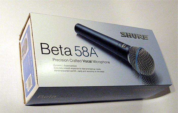 SHURE BETA 58A - osiginální krabička